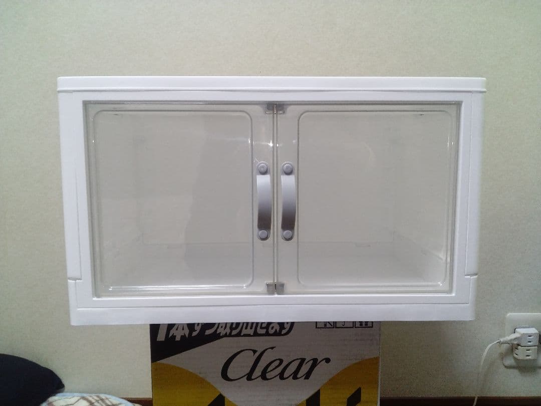 ダイソー ジョイントできる 扉付折りたたみ収納ケース 大サイズ 10個新品未開封