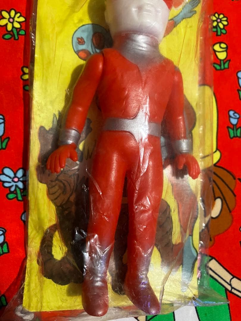 当時物　無版権　ファイヤーマン　パチソフビ 昭和レトロ　ブルマァク　ポピー