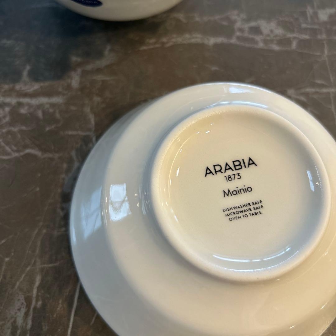 アラビア　マイニオ　ホワイト4枚セット