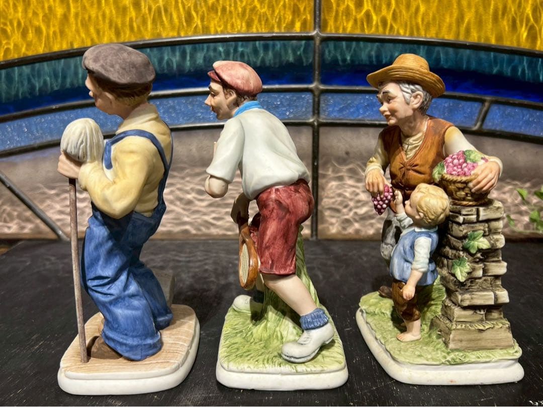 フィギュリン 陶器製 置物 インテリア ビンテージ アンティーク 5点セット