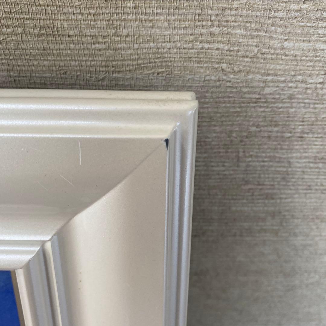 里中游　花畑の虹　F6号　額入り