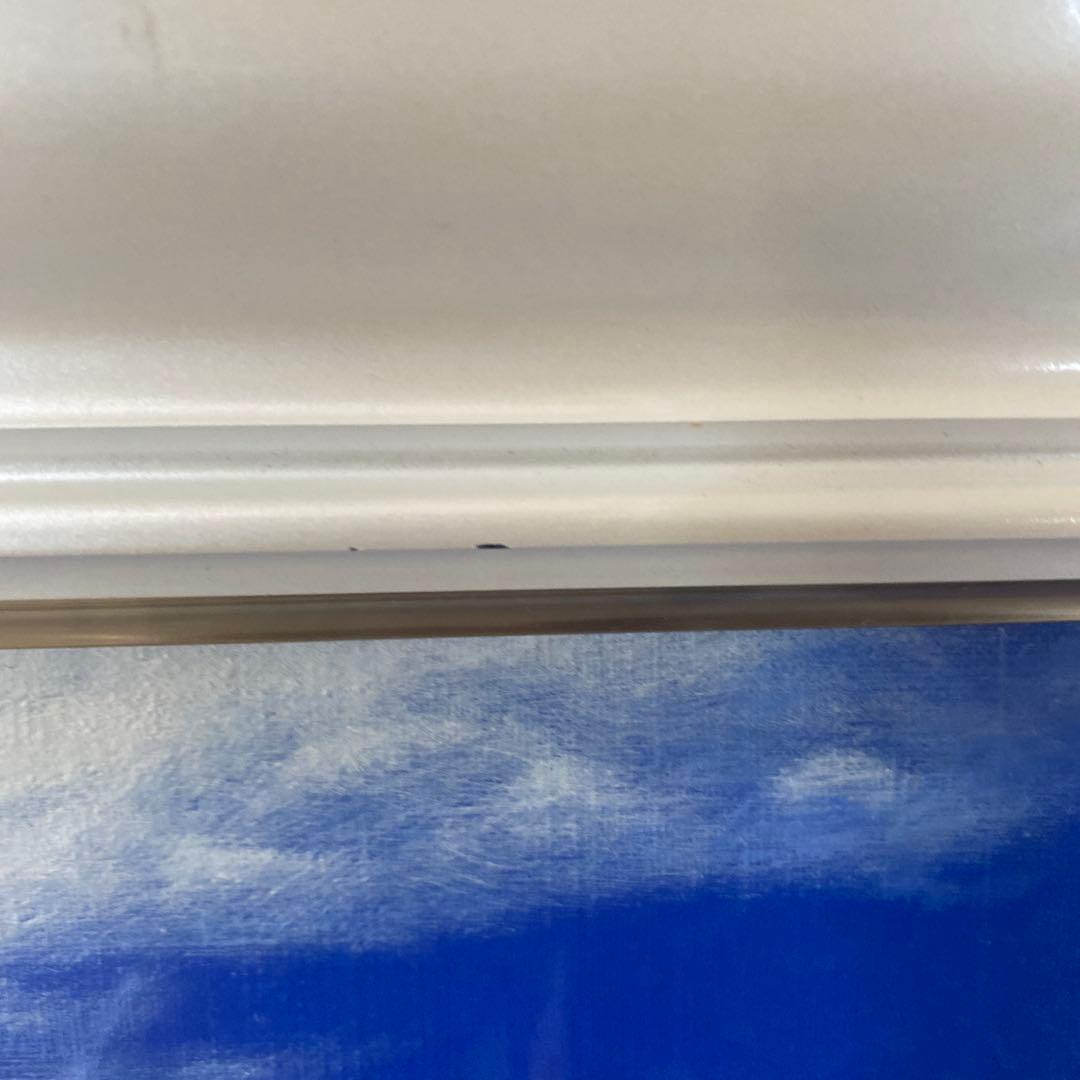 里中游　花畑の虹　F6号　額入り