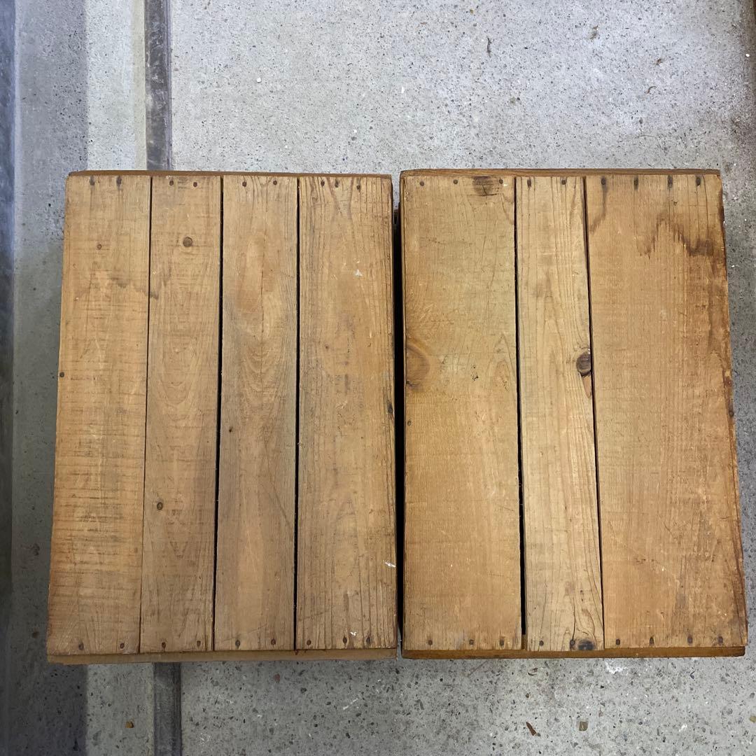 【choko♡moka⭐︎ron♡moko】古い木箱①H19(2箱セット)