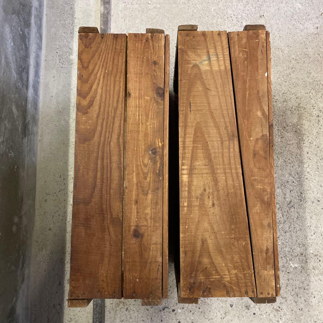 【choko♡moka⭐︎ron♡moko】古い木箱①H19(2箱セット)