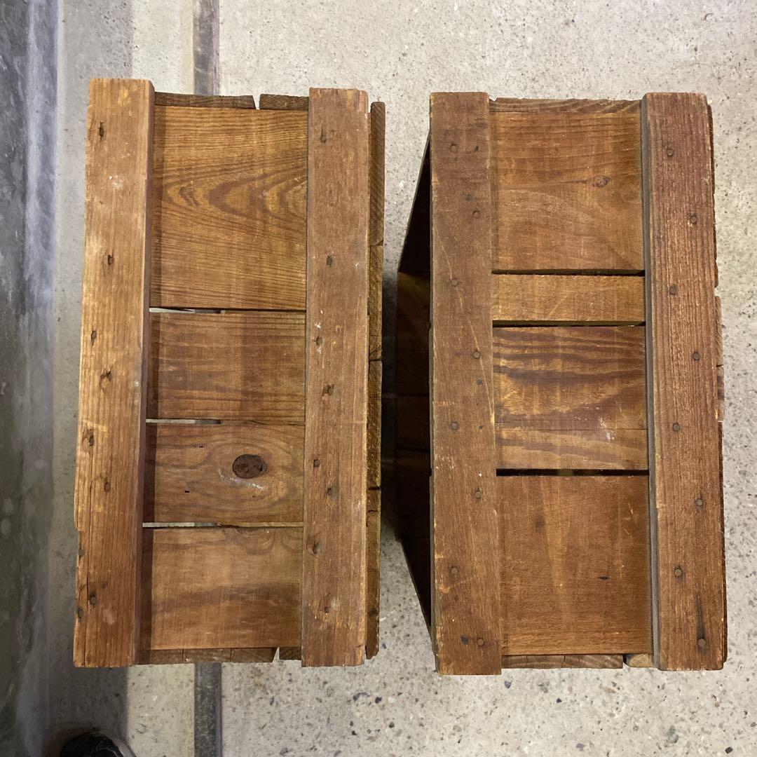 【choko♡moka⭐︎ron♡moko】古い木箱①H19(2箱セット)