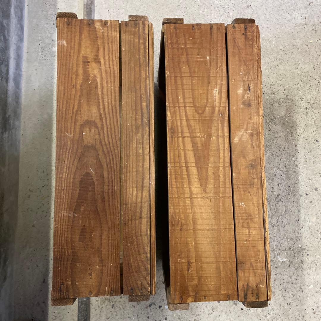 【choko♡moka⭐︎ron♡moko】古い木箱①H19(2箱セット)