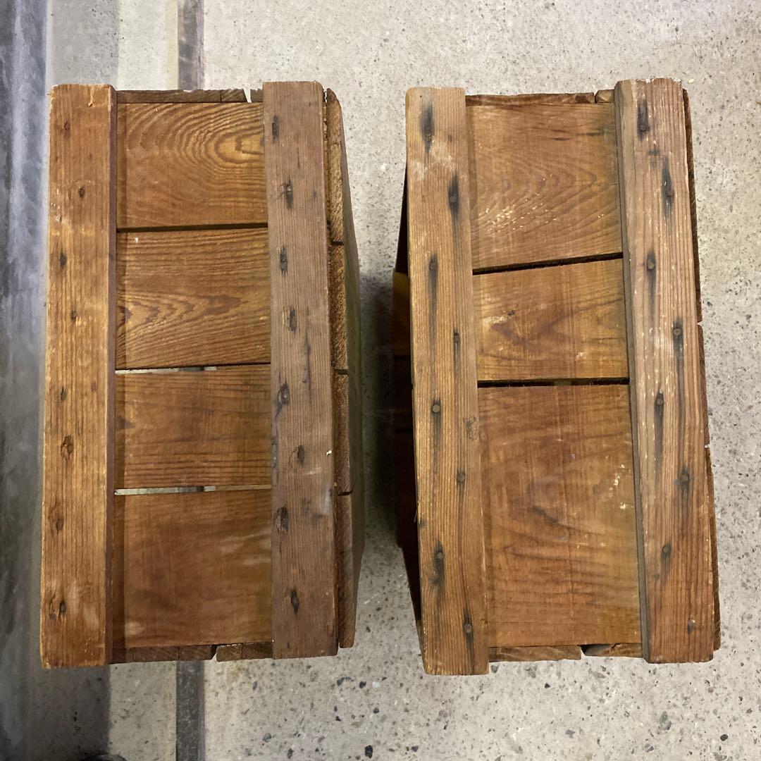 【choko♡moka⭐︎ron♡moko】古い木箱①H19(2箱セット)