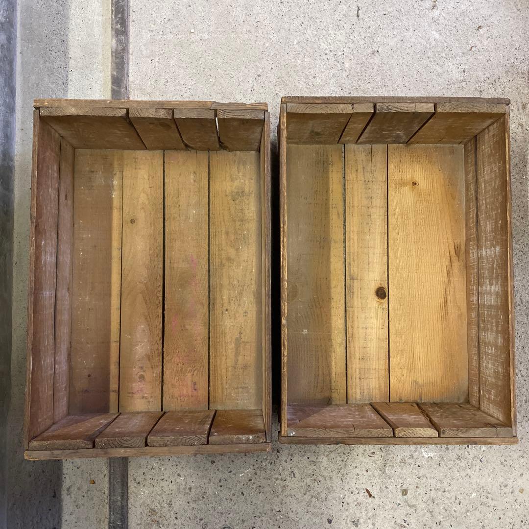 【choko♡moka⭐︎ron♡moko】古い木箱①H19(2箱セット)