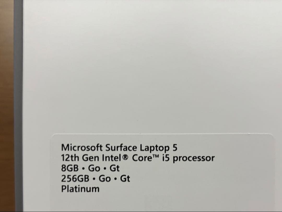 【極美品】Microsoft Surface Laptop 5 シルバー