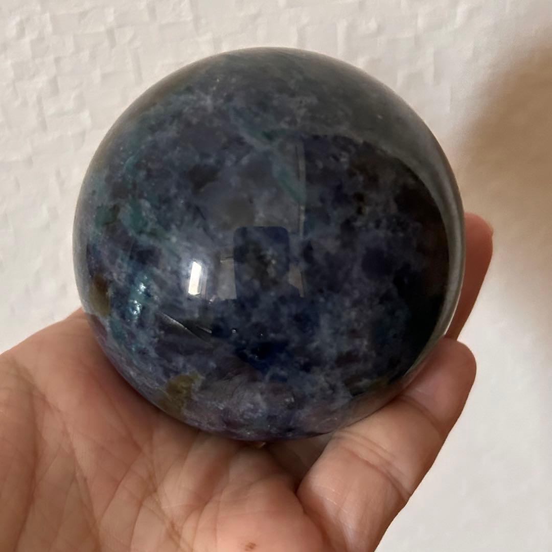 セール⭐︎天然石　アイオライト　スフィア　66mm
