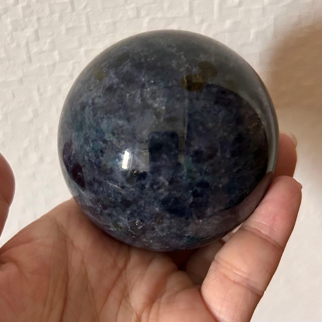 セール⭐︎天然石　アイオライト　スフィア　66mm