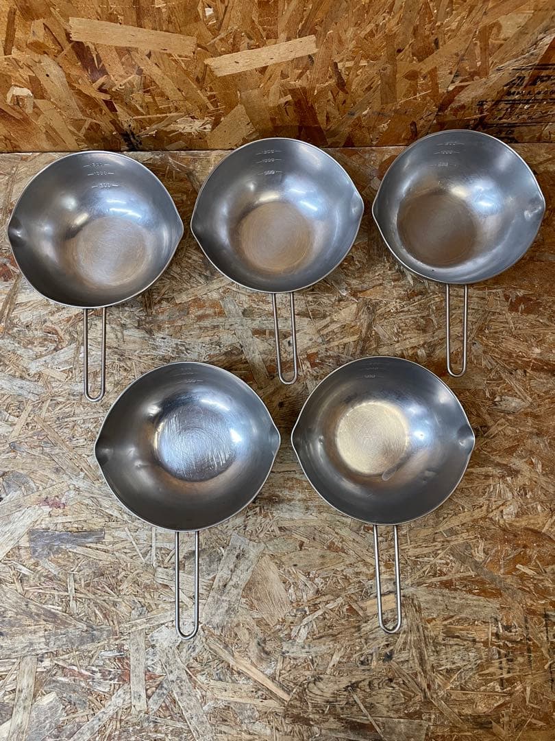 C(7600) ステンレス 片手鍋 21㎝ 5個セット 雪平鍋 手付きボウル