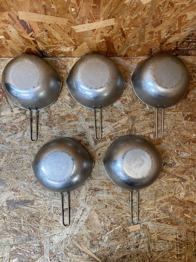 C(7600) ステンレス 片手鍋 21㎝ 5個セット 雪平鍋 手付きボウル