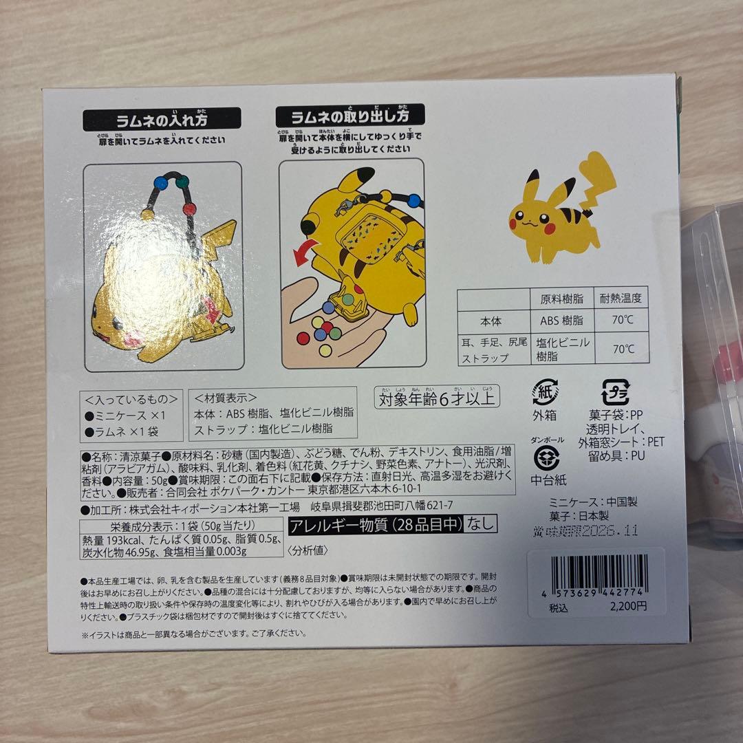 ポケパーク カントー ピカチュウ ミニケース　マホイップ　キャンディ　2点セット