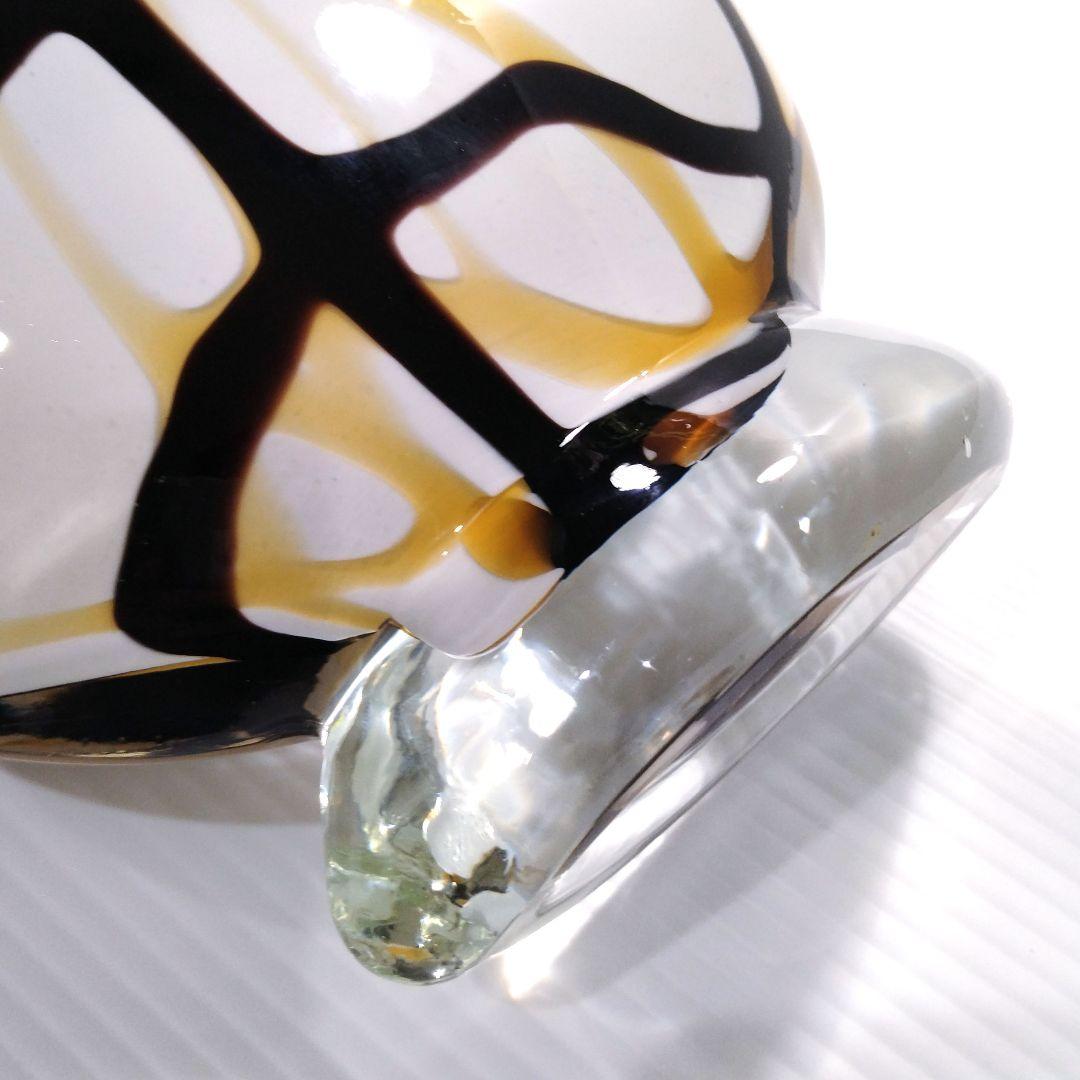 ヴィンテージ ガラス フラワーベース 花器 花瓶 レトロ ミッドセンチュリー