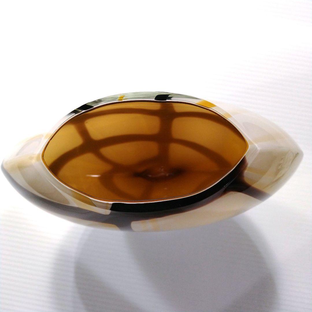 ヴィンテージ ガラス フラワーベース 花器 花瓶 レトロ ミッドセンチュリー