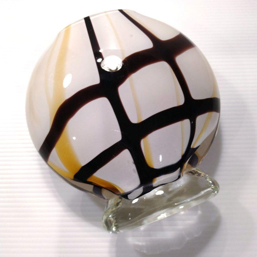 ヴィンテージ ガラス フラワーベース 花器 花瓶 レトロ ミッドセンチュリー