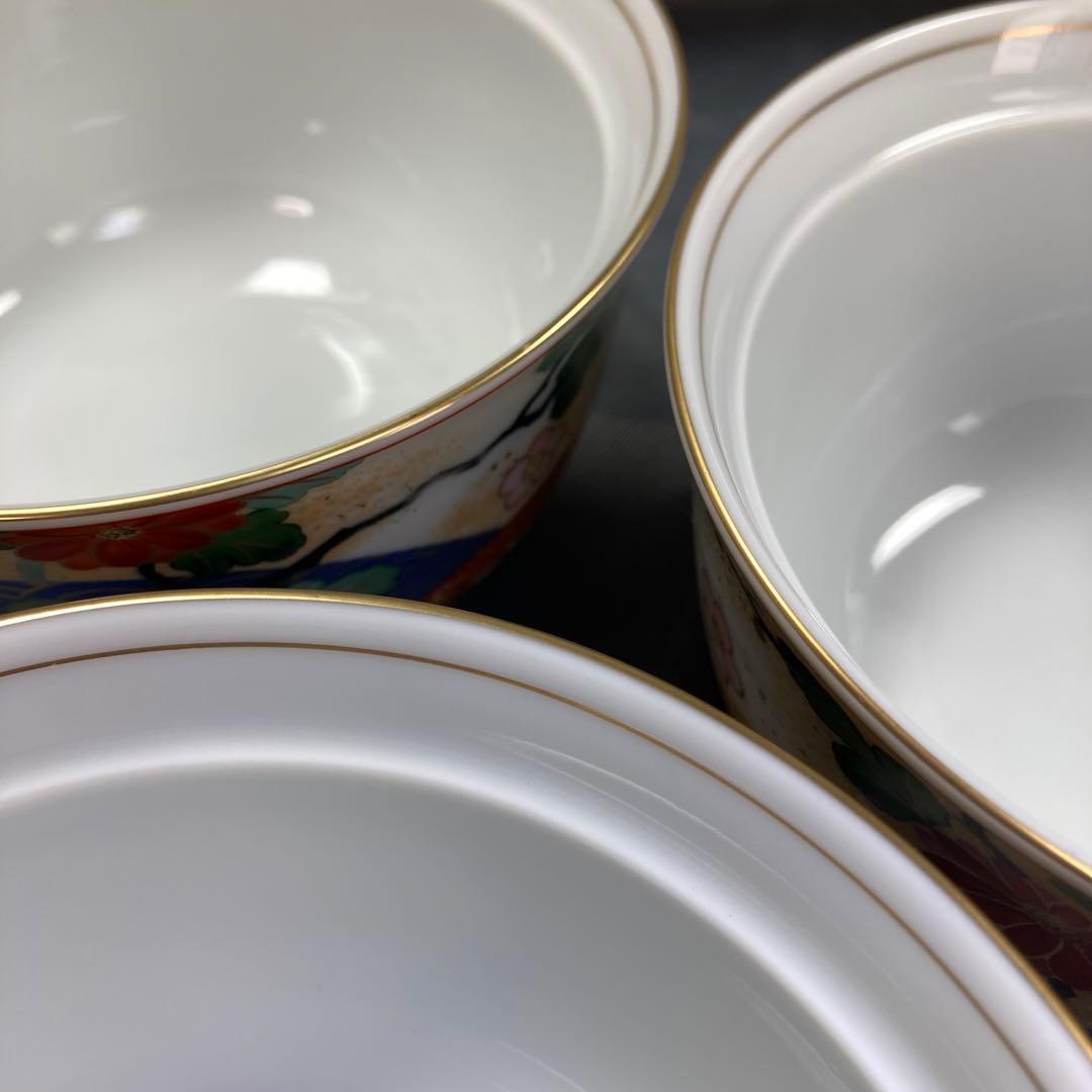 前畑陶器　庫山　御碗揃　吉祥文様　蓋付　小丼　丼　煮物碗　花　青海波　菊　梅