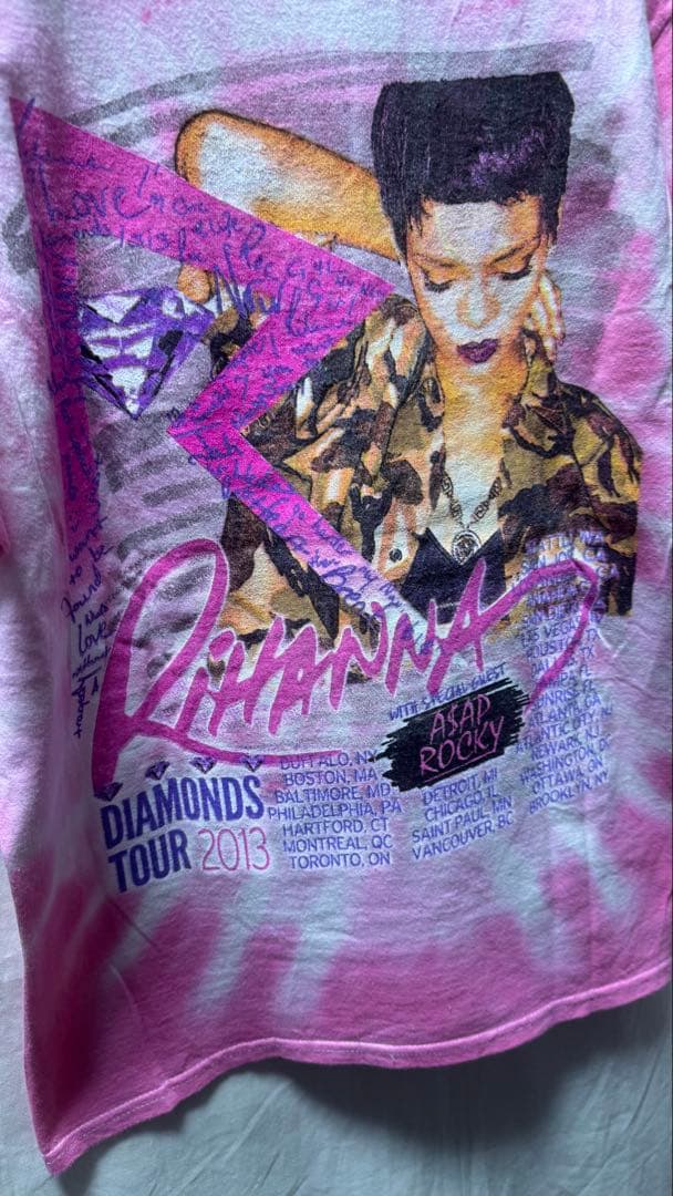 Rihanna A$AP Rocky diamonds 2013 tシャツ