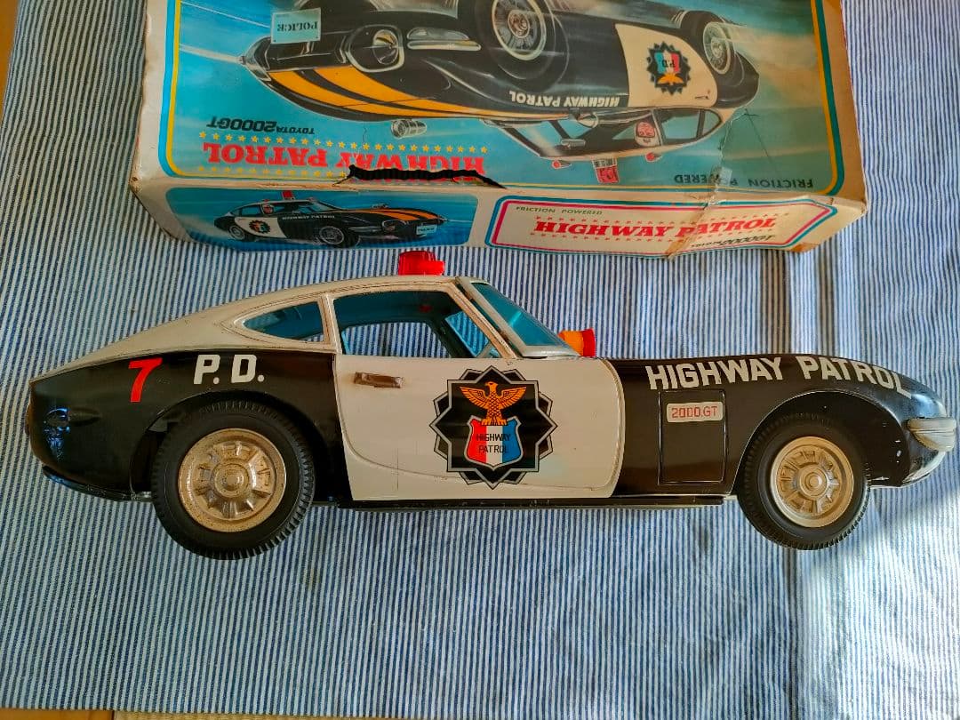 野村トーイ　トヨタ 2000GT P.D パトカー ブリキ