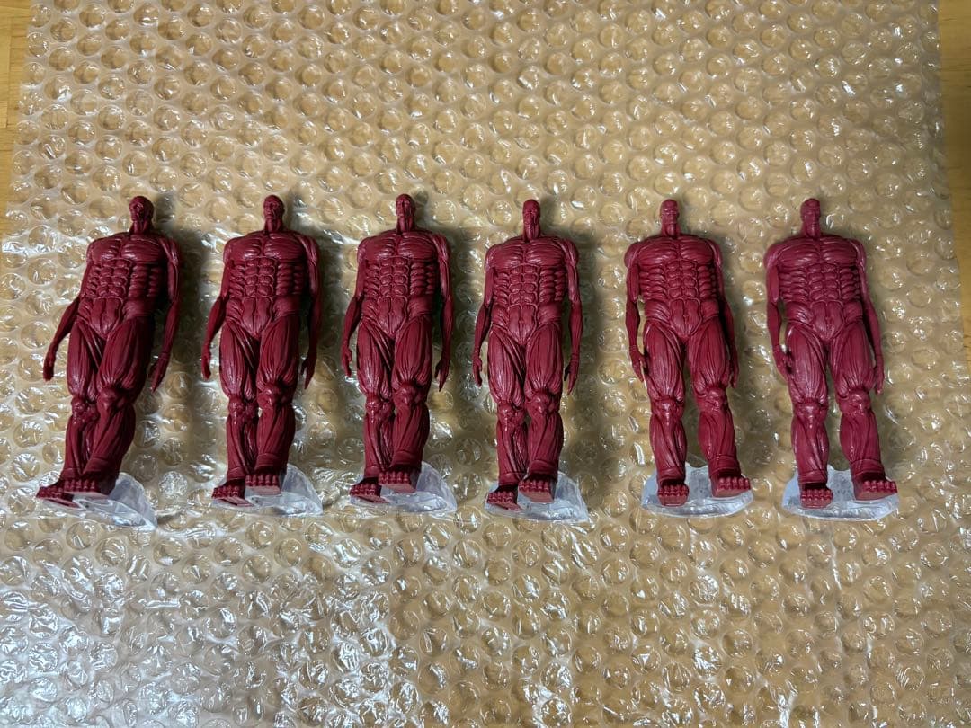 【美品】進撃の巨人 一番くじ 地ならしフィギュア コンプリート6体セット
