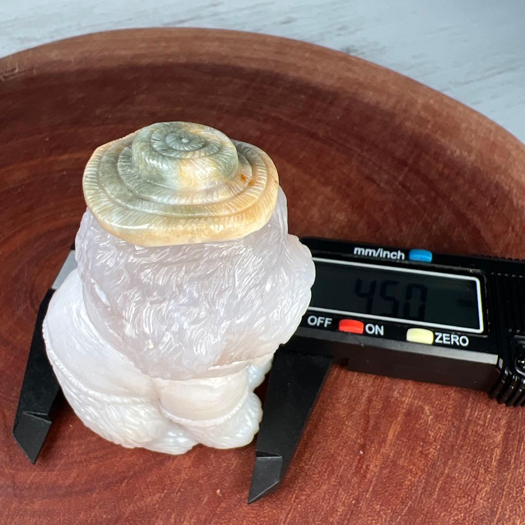 天然石 麦わらトイプードル　瑪瑙