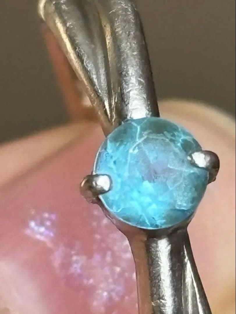 パライバトルマリン　プラチナリング　4g