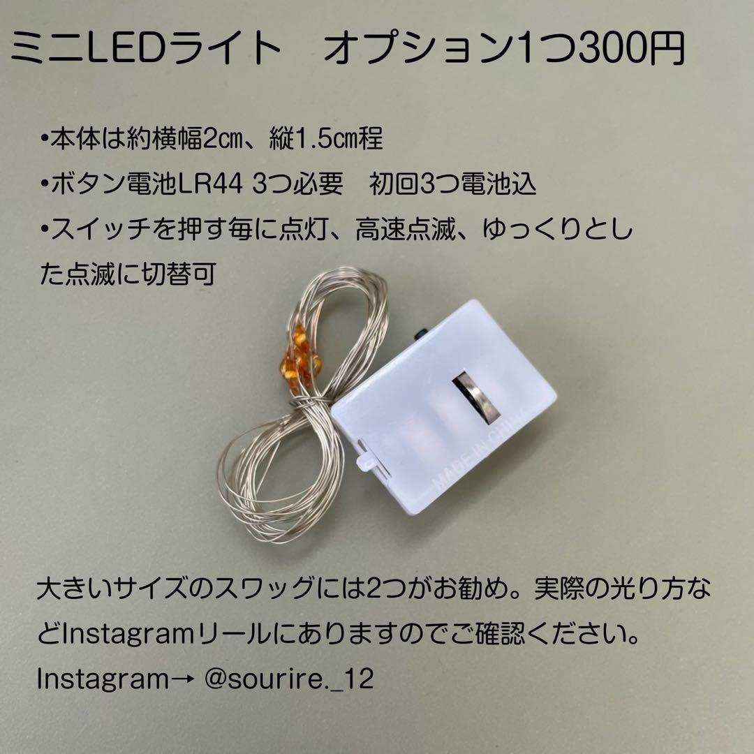 ！完売！　ふわふわスモークツリーのリース　green