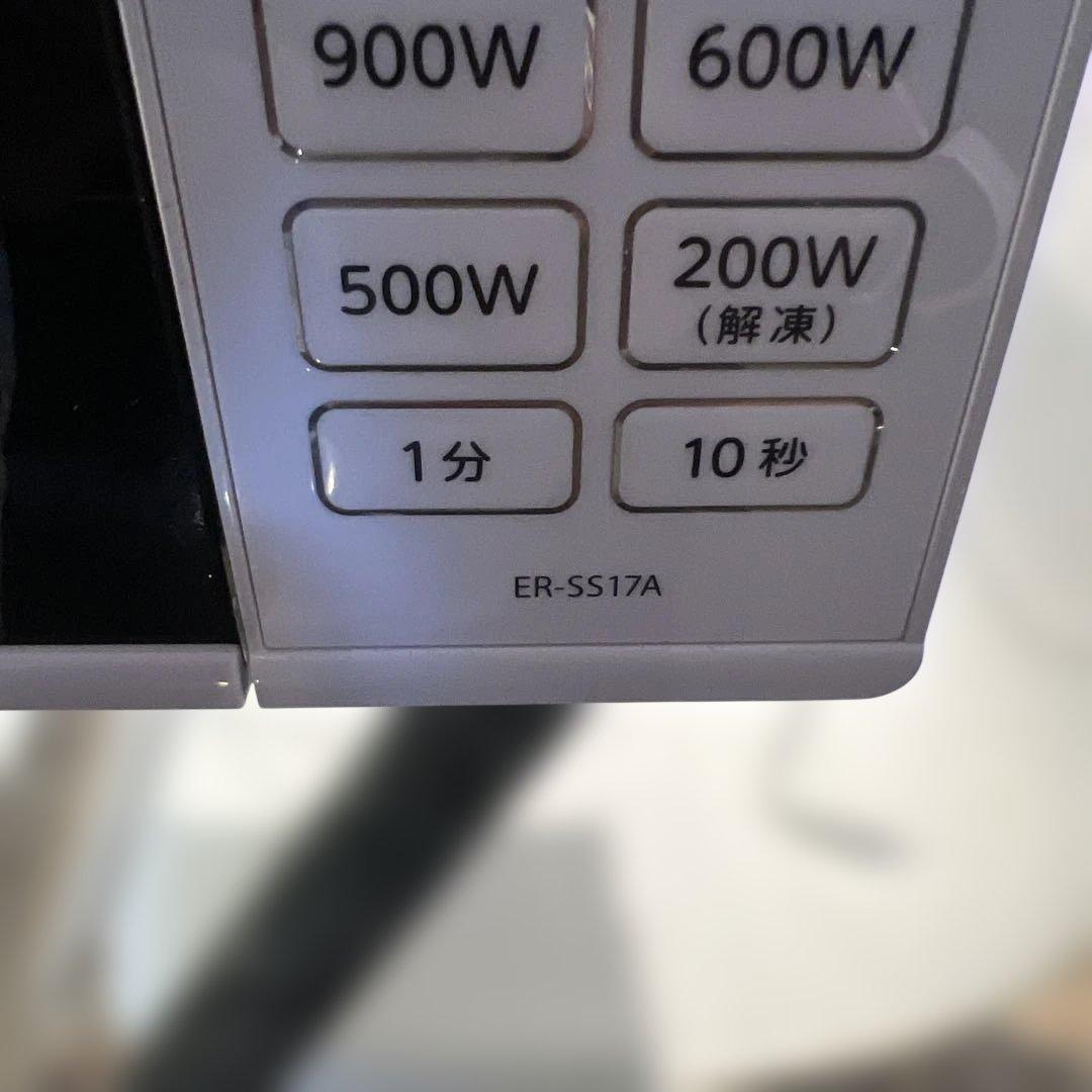 美品　TOSHIBA ER-SS17AW 単機能電子レンジ　早い者勝ち　新生活