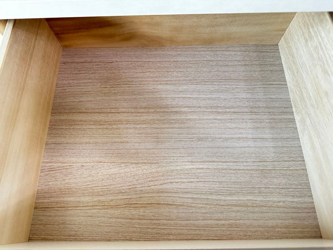 美品✨ニトリ ハイチェスト6段 大容量 ホワイトウォッシュ 木製 白