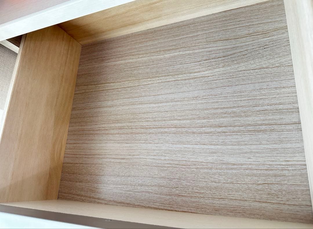 美品✨ニトリ ハイチェスト6段 大容量 ホワイトウォッシュ 木製 白