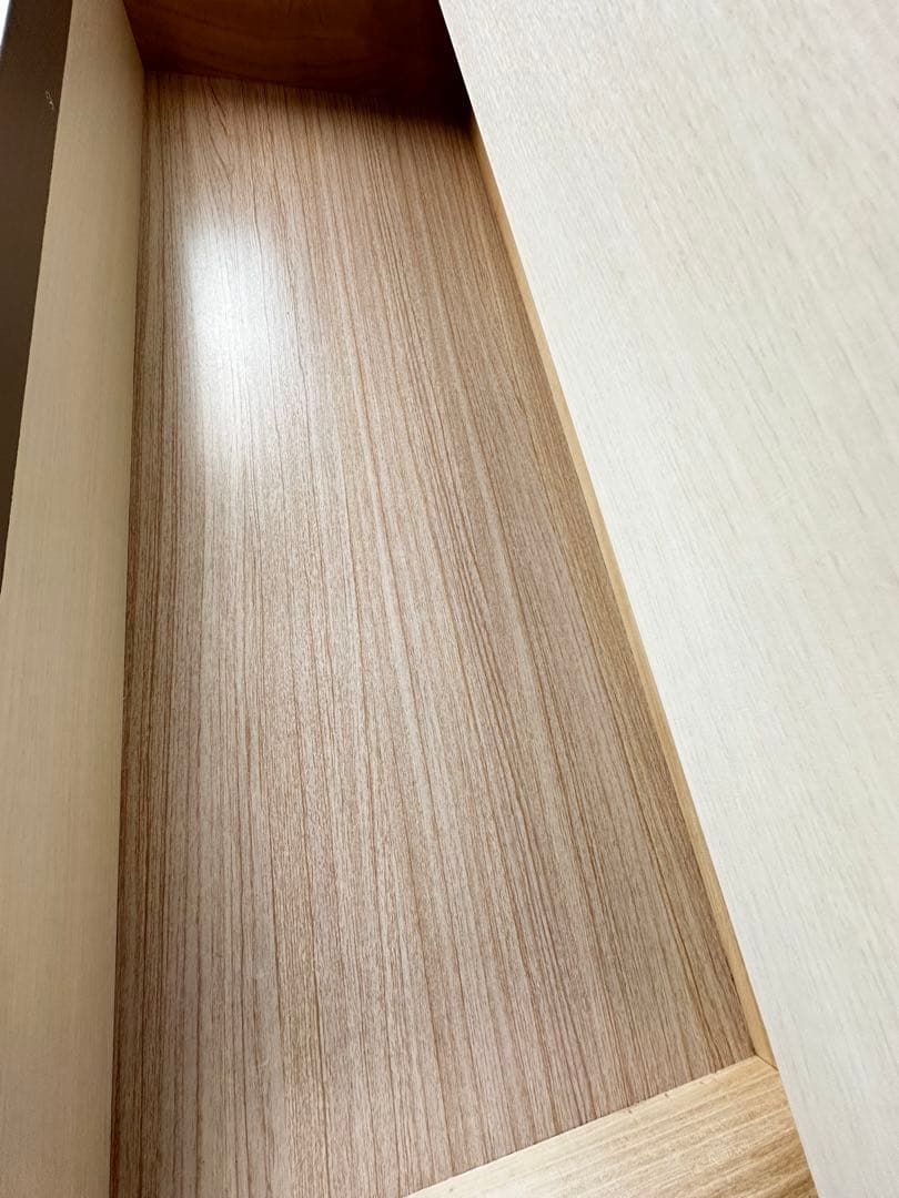 美品✨ニトリ ハイチェスト6段 大容量 ホワイトウォッシュ 木製 白