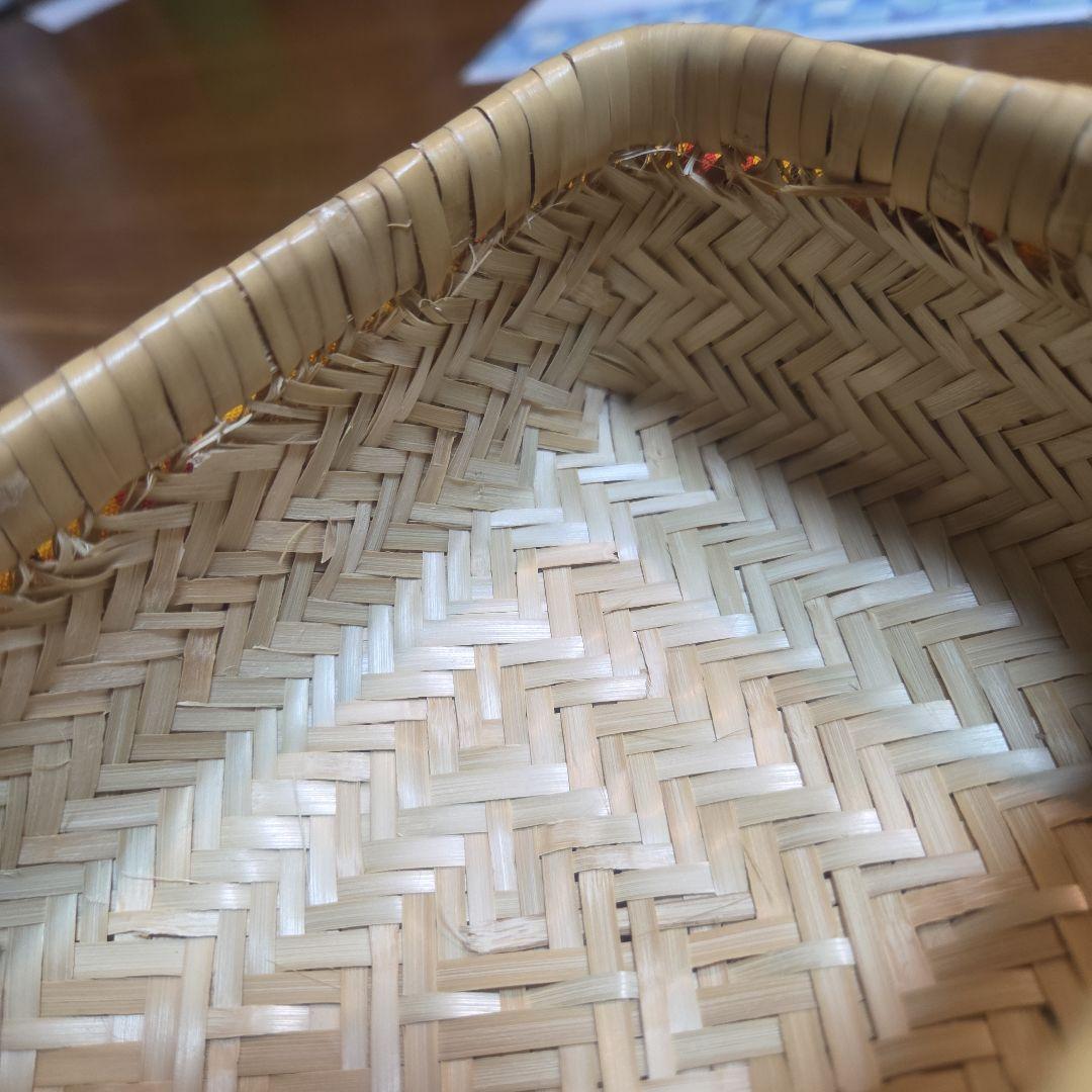 鳥越竹かご弁当箱　小物入れ　未使用　竹かご弁当箱　竹かご