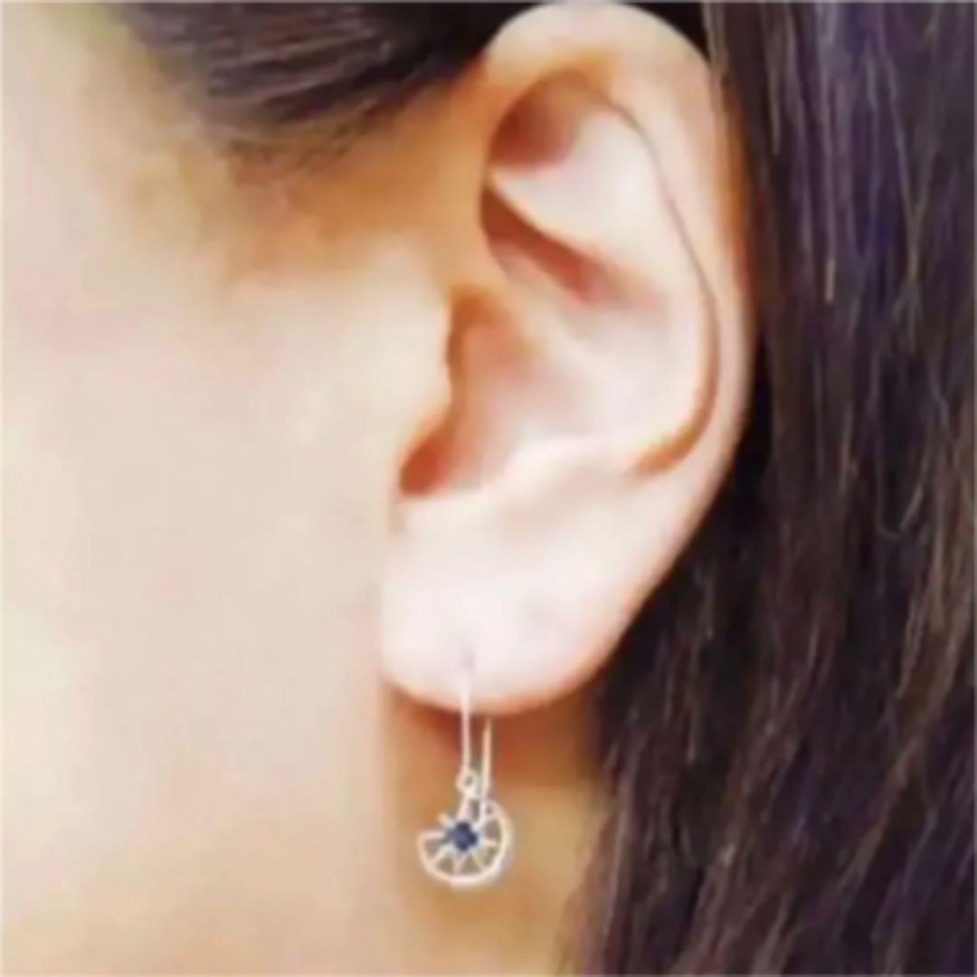 K10 WG サファイア フックピアス