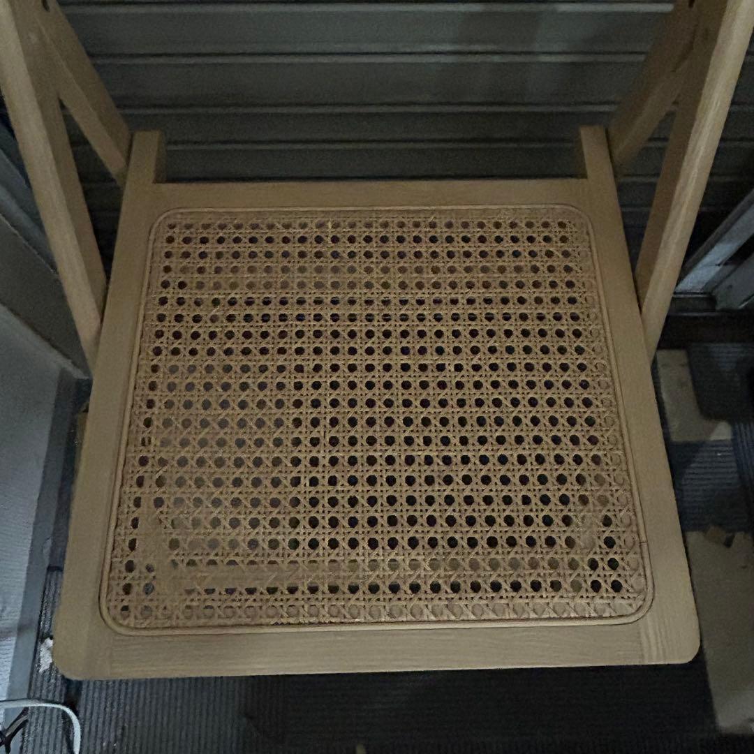 ZARA  ザラホーム　折りたたみラタンチェア