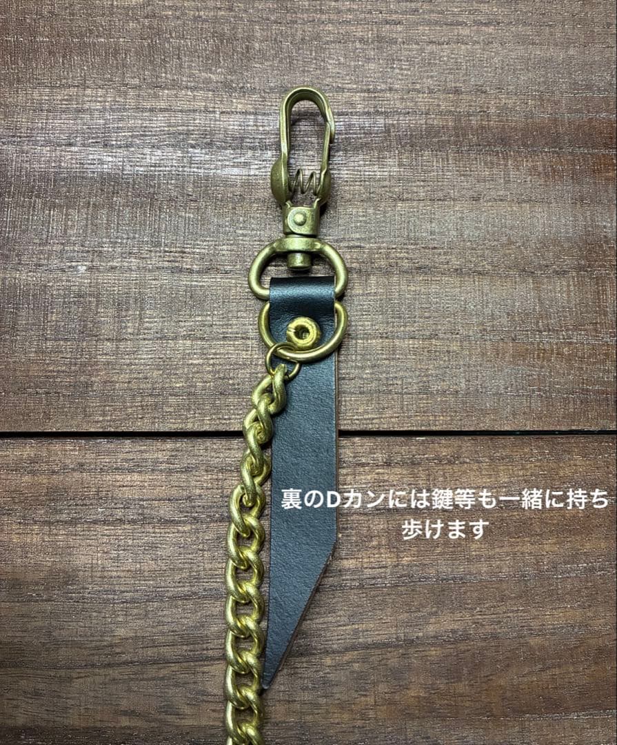 本革牛革コンパクトトラッカーウォレット