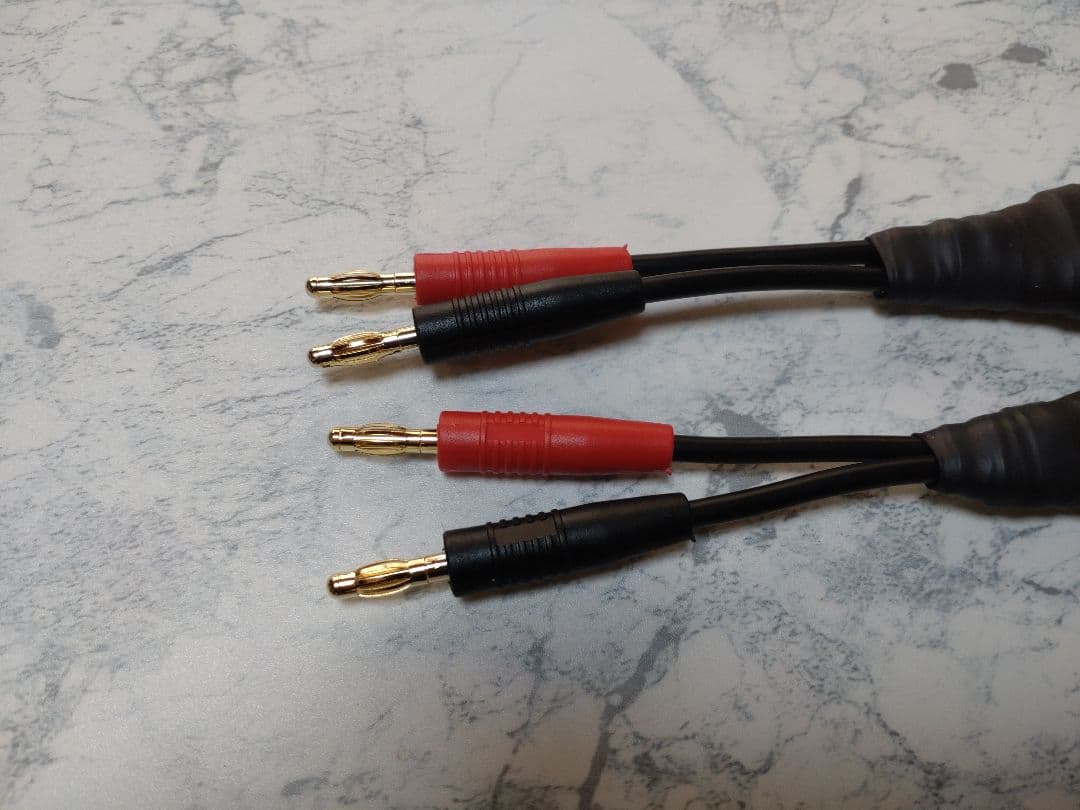 【新作】200段式カタパルト搭載　スピーカー中継ケーブルメス-オス26cm ペア