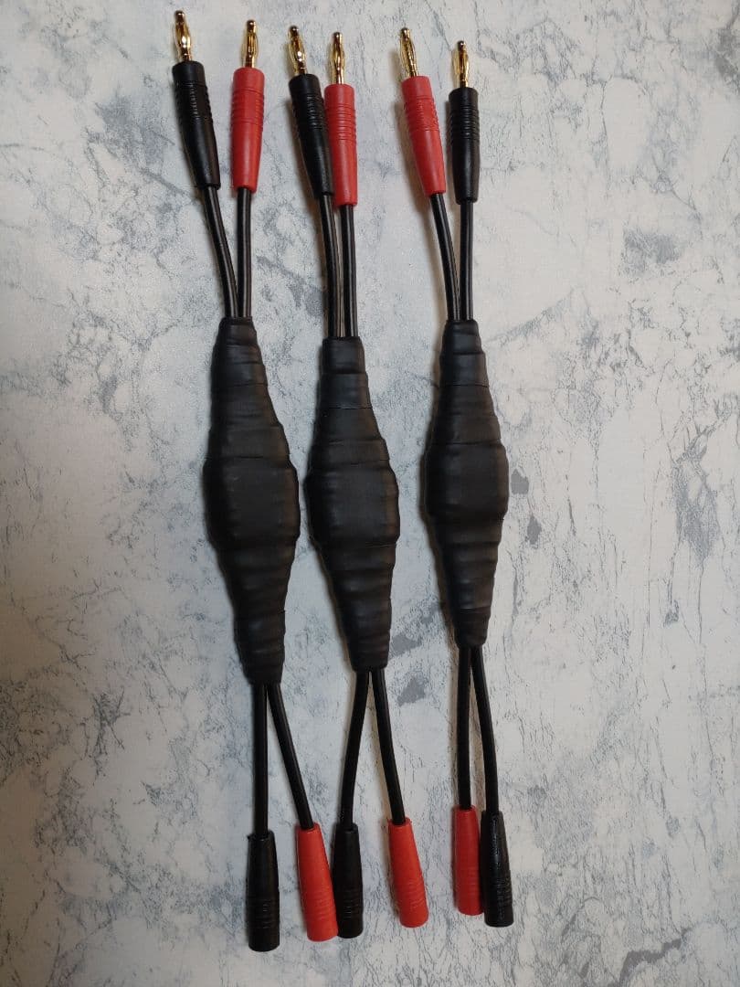 【新作】200段式カタパルト搭載　スピーカー中継ケーブルメス-オス26cm ペア