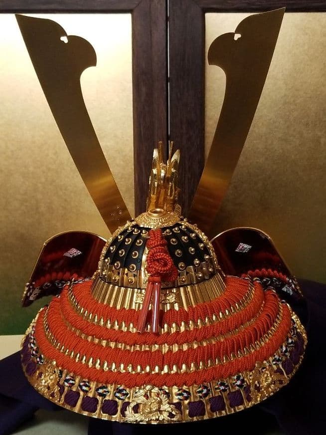 五月人形　平安武久作　兜飾り