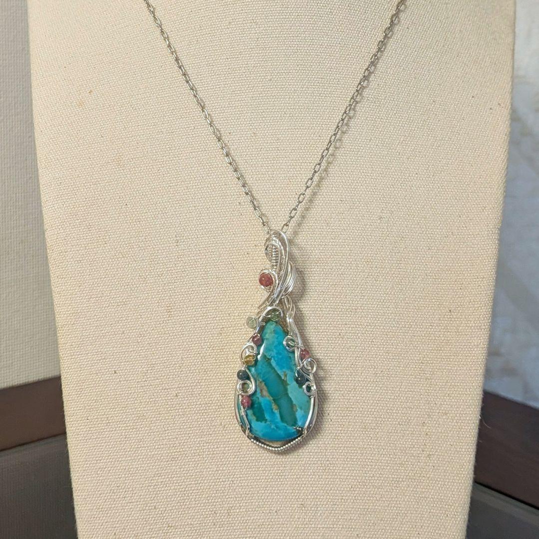 【ご確認用】SFレインボームーンストーン❅ワイヤーアートペンダント他1点