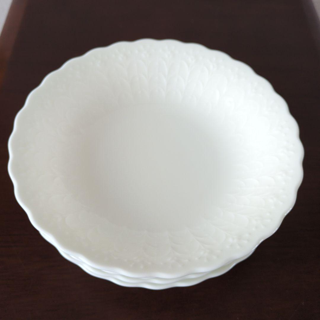 【未使用】NARUMI ボーンチャイナ シルキーホワイト ボウル＆小皿5枚セット