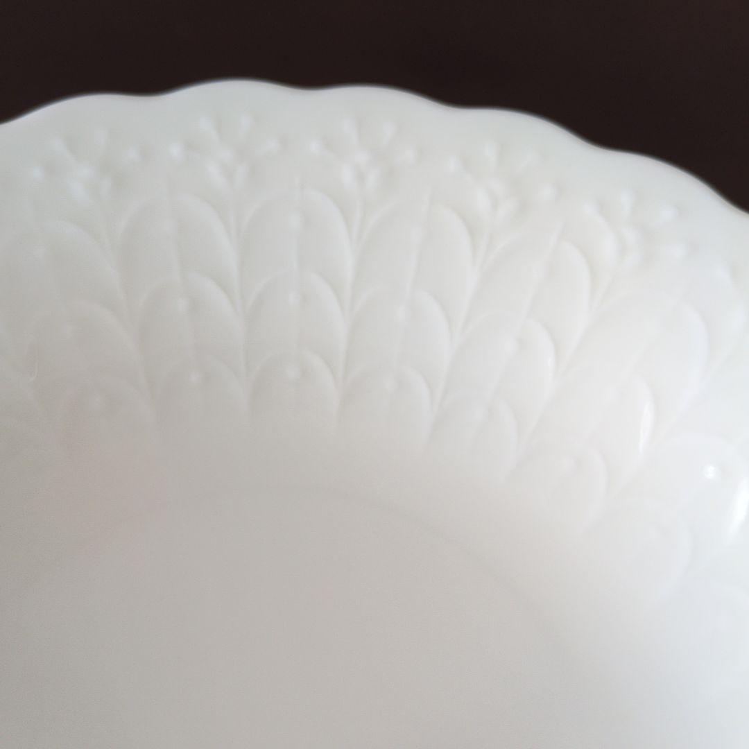 【未使用】NARUMI ボーンチャイナ シルキーホワイト ボウル＆小皿5枚セット