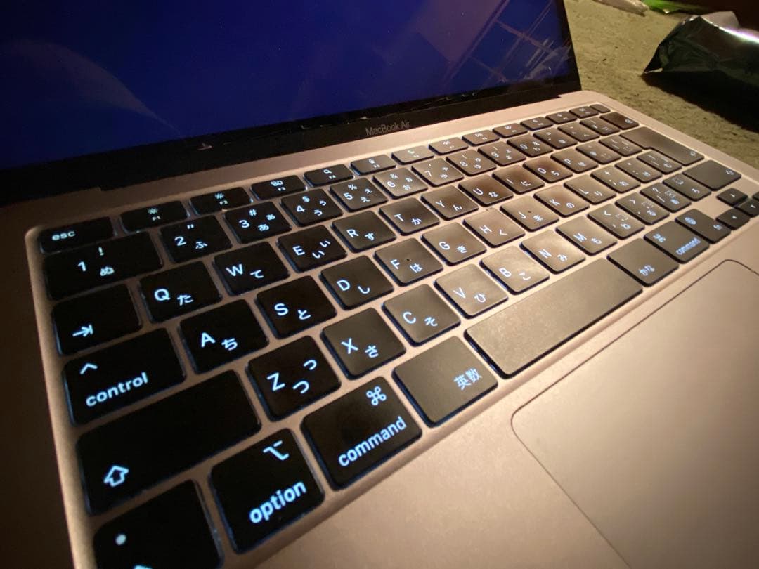 【美品】MacBookAir M1 メモリ16GB スペースグレー