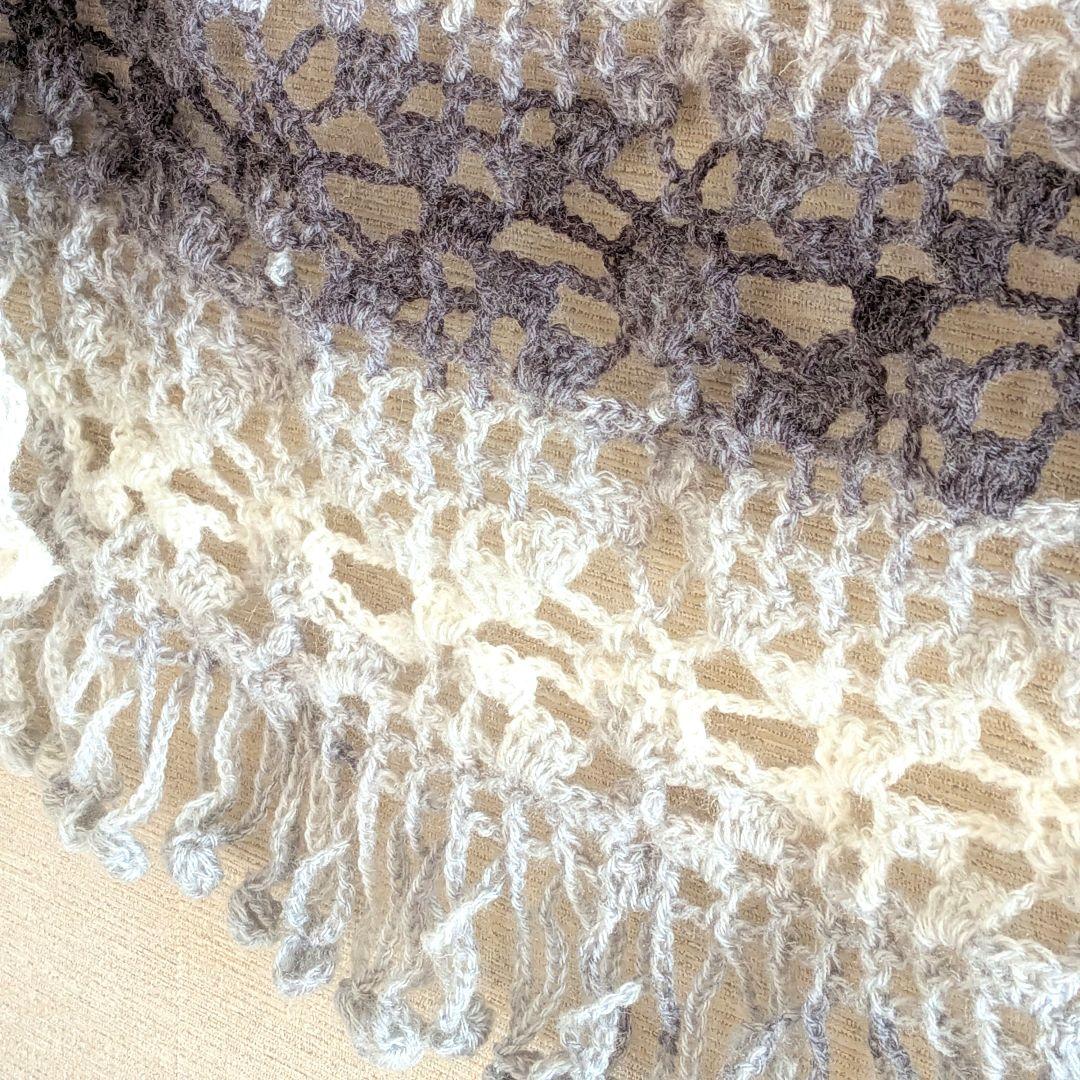 Alizeアンゴラゴールドバティック　グレーグラデーション