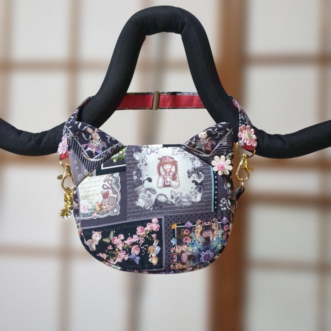 専用…ジョリーフルールマイリトルテイラー 幸せのハンカチーフ柄…コロンと猫ポーチ