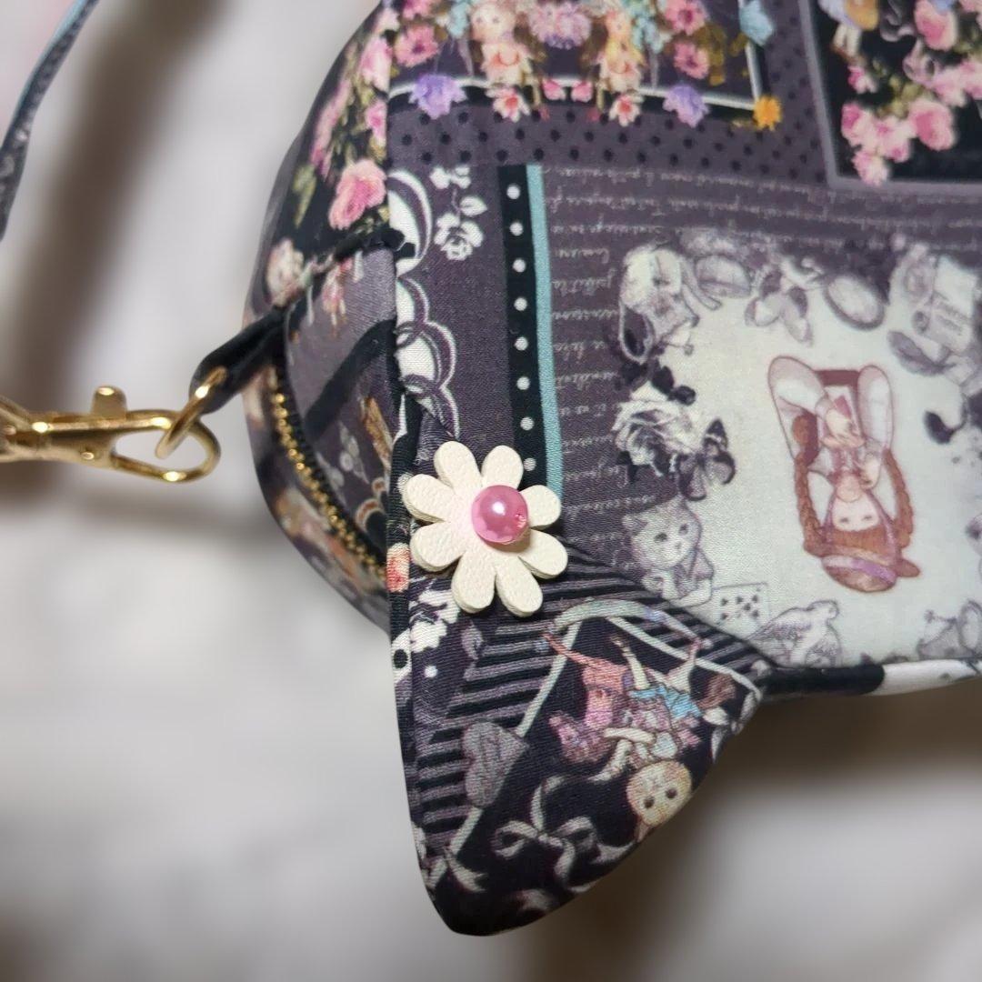 専用…ジョリーフルールマイリトルテイラー 幸せのハンカチーフ柄…コロンと猫ポーチ