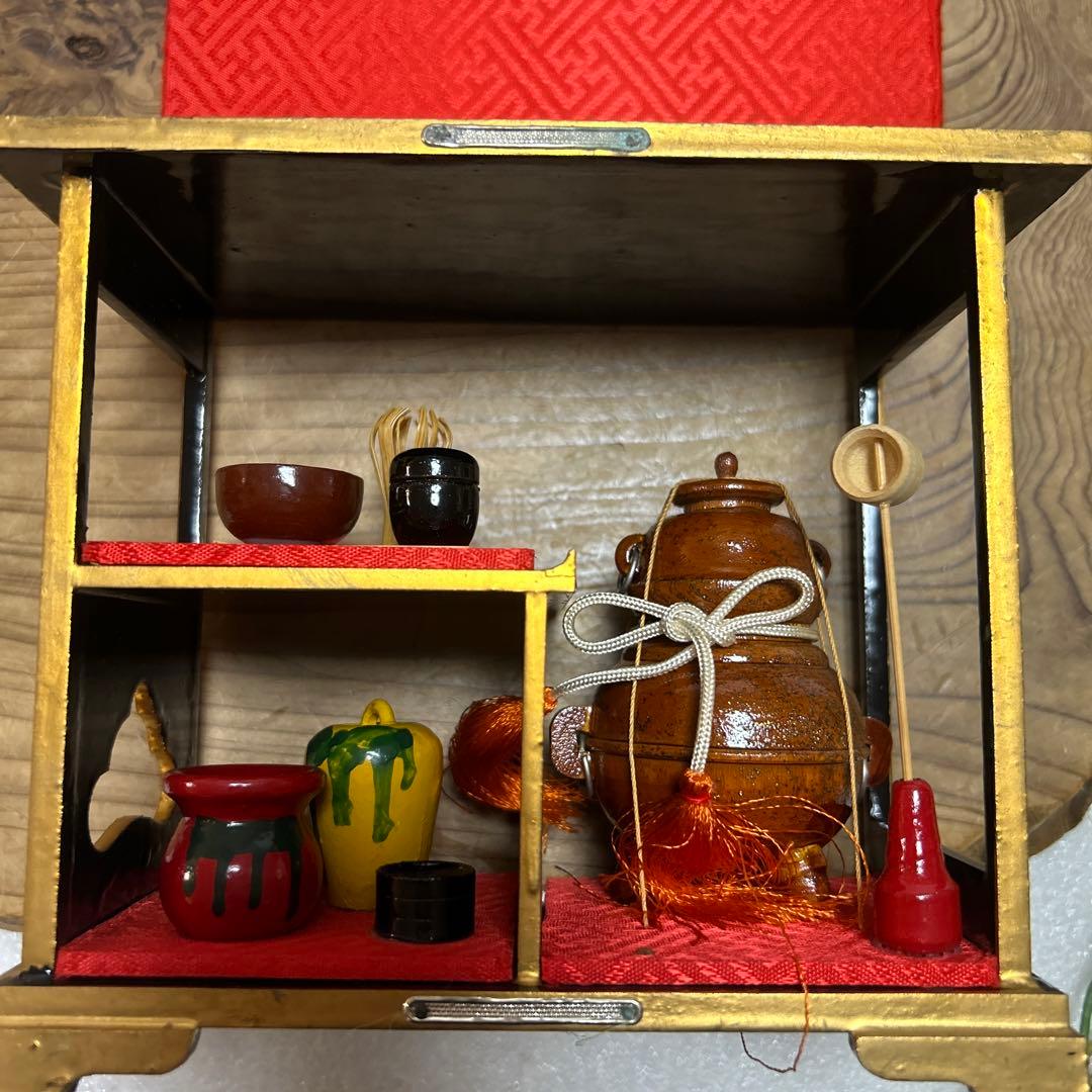 アンティーク　昭和レトロ　木製雛道具　木製雛人形道具　雛飾り　雛祭り　桃の節句