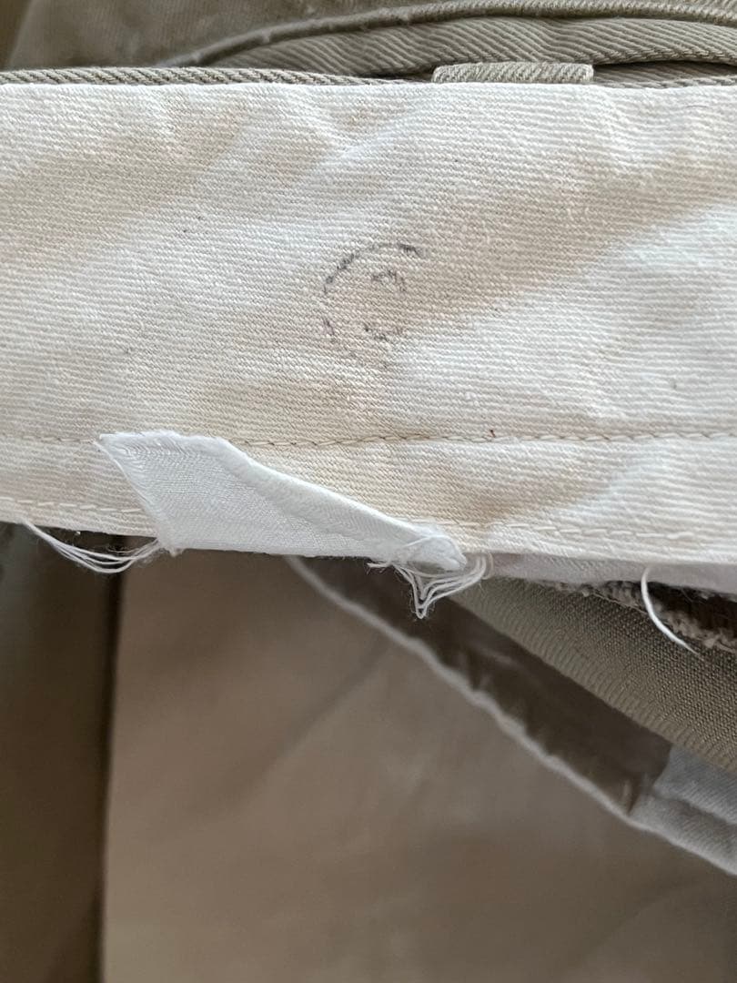 60's U.S.NAVY チノパン 実物ミリタリー◎PRENTICE ジッパー