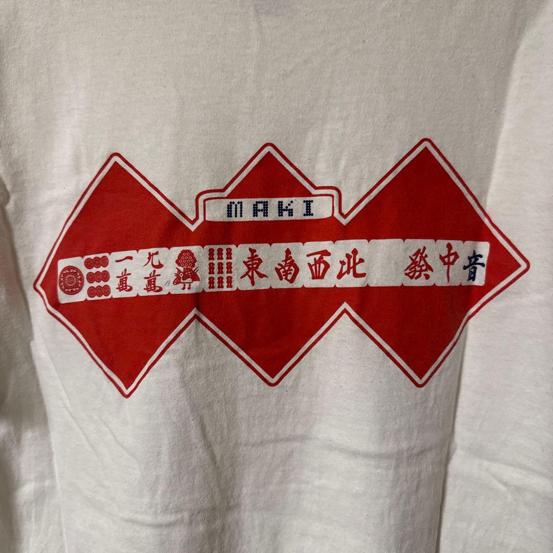 Maki IF I FELL限定 麻雀Tシャツ ホワイト L バンド