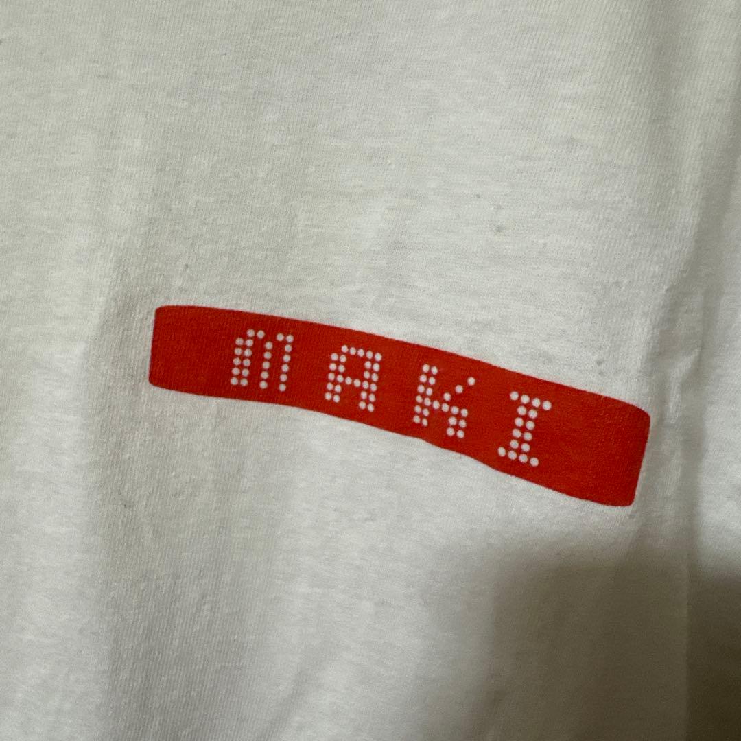 Maki IF I FELL限定 麻雀Tシャツ ホワイト L バンド